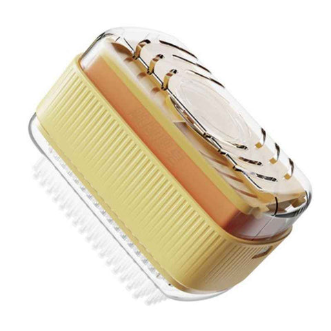 Multi-Function Soap Foaming Box with Roller, No-Rub Drain, Soap Storage Case, and Integrated Laundry Brush—Yellow In Australia - Darrahopens