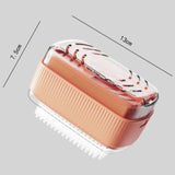 Multi-Function Soap Foaming Box with Roller, No-Rub Drain, Soap Storage Case, and Integrated Laundry Brush—Yellow