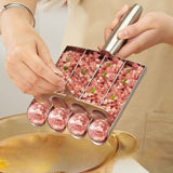 304 Stainless Steel Meatball Maker, Multi-size Paste Rice Ball Mold with Scoop for the Kitchen—Three Tubes