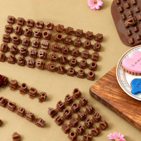 Cuttable Movable Letter Number Cookie Stamp Set, DIY Fondant Cake Chocolate Embossing Baking Tool In Australia - Darrahopens