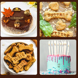 Cuttable Movable Letter Number Cookie Stamp Set, DIY Fondant Cake Chocolate Embossing Baking Tool In Australia - Darrahopens