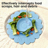 Sunflower Silicone Sink Filter Mat 2-Pack, Anti-Clog Hair, Odor-Proof Drain Cover for Kitchen and Bathroom—White In Australia - Darrahopens
