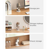360° Rotatable Toothbrush Holder, Makeup Brush Holder, Anti-slip  Rack For Bathroom Vanity