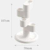 360° Rotatable Toothbrush Holder, Makeup Brush Holder, Anti-slip  Rack For Bathroom Vanity