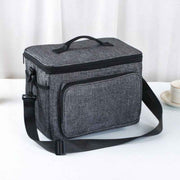 Large Capacity Oxford Cooler Bag, Portable Insulated Lunch Bag for Outdoor Picnics and Office Food Storage—Gray In Australia - Darrahopens
