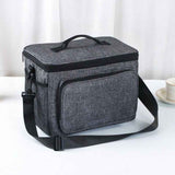 Large Capacity Oxford Cooler Bag, Portable Insulated Lunch Bag for Outdoor Picnics and Office Food Storage—Gray In Australia - Darrahopens