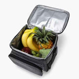 Large Capacity Oxford Cooler Bag, Portable Insulated Lunch Bag for Outdoor Picnics and Office Food Storage—Gray In Australia - Darrahopens