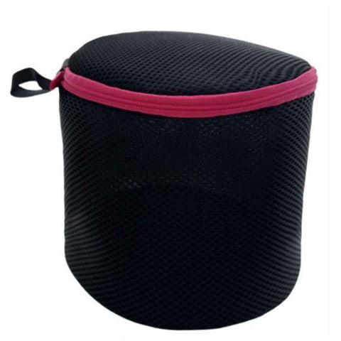 Cylindrical Sandwich Mesh Bra Laundry Bag, Anti-Deformation Underwear Washing Bag — Black In Australia - Darrahopens