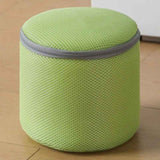 Cylindrical Sandwich Mesh Bra Laundry Bag, Anti-Deformation Underwear Washing Bag — Green In Australia - Darrahopens
