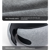 Hooded Memory Foam U-Shaped Travel Pillow, Foldable Light-Blocking for Napping on Planes and Trains—Dark Gray