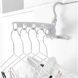 Portable Folding 5-hole Travel Clothes Hanger, Multi-purpose Clip-on Laundry Rack For Hotel Indoor Trip In Australia - Darrahopens