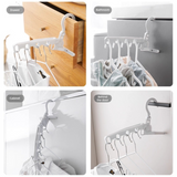 Portable Folding 5-hole Travel Clothes Hanger, Multi-purpose Clip-on Laundry Rack For Hotel Indoor Trip In Australia - Darrahopens