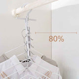Portable Folding 5-hole Travel Clothes Hanger, Multi-purpose Clip-on Laundry Rack For Hotel Indoor Trip In Australia - Darrahopens