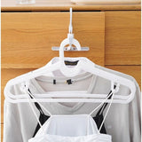 Portable Folding 5-hole Travel Clothes Hanger, Multi-purpose Clip-on Laundry Rack For Hotel Indoor Trip