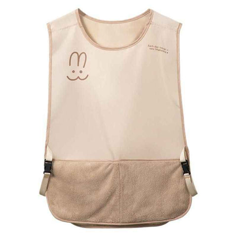Sleeveless Vest-Style Waterproof and Oil-Resistant Apron, Washable Aprons for Home Kitchens—Beige In Australia - Darrahopens