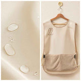 Sleeveless Vest-Style Waterproof and Oil-Resistant Apron, Washable Aprons for Home Kitchens—Beige In Australia - Darrahopens