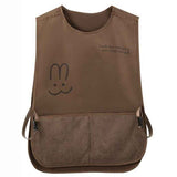 Sleeveless Vest-Style Waterproof and Oil-Resistant Apron, Washable Aprons for Home Kitchens—Brown In Australia - Darrahopens