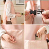 Sleeveless Vest-Style Waterproof and Oil-Resistant Apron, Washable Aprons for Home Kitchens—Brown In Australia - Darrahopens