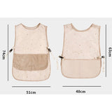 Mesh Breathable Vest-Style Waterproof and Oil-Resistant Apron, Washable Aprons for Home Kitchens—Beige