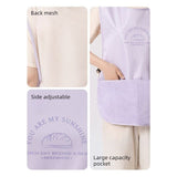 Mesh Breathable Vest-Style Waterproof and Oil-Resistant Apron, Washable Aprons for Home Kitchens—Pink