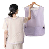 Mesh Breathable Vest-Style Waterproof and Oil-Resistant Apron, Washable Aprons for Home Kitchens—Purple In Australia - Darrahopens