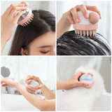 Shampoo & Bath Brush 2-Piece Set, Silicone Scalp Massager Shower Brush, Multi-Purpose for Humans and Pets—Gray In Australia - Darrahopens