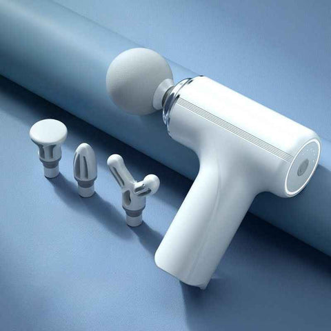 Mini Portable Fascia Gun, 6-Speed Deep Tissue Muscle Massager, Electric Massage Gun for Sports and Home Use—White In Australia - Darrahopens