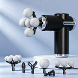 Multi-Head Mini Fascia Gun with 7 Replaceable Massage Heads, Portable Electric Deep Tissue Muscle Massager—Black In Australia - Darrahopens