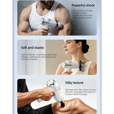 Multi-Head Mini Fascia Gun with 7 Replaceable Massage Heads, Portable Electric Deep Tissue Muscle Massager—White