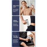 LED Digital Display 6-Speed Mini Fascia Gun, Rechargeable Portable Electric Muscle Massager for Fitness and Neck Relief—Black In Australia - Darrahopens