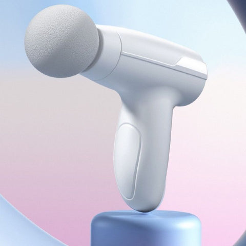 3-Speed Mini Portable Fascia Gun, USB-Rechargeable Low-Noise Muscle Massage Gun for Fitness and Home Use—White In Australia - Darrahopens