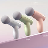 3-Speed Mini Portable Fascia Gun, USB-Rechargeable Low-Noise Muscle Massage Gun for Fitness and Home Use—White