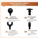 U-Shaped Extended Handle Fascia Gun, 9-Speed Variable Electric Deep Tissue Massager for Back, and Body Relief—Silver In Australia - Darrahopens