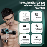 99-Speed Touchscreen Fascia Gun with 8 Massage Heads, Rechargeable Deep Tissue Muscle Massager—Dark Gray In Australia - Darrahopens