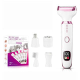 5-in-1 Electric Hair Trimmer with LED Display, Women's Body Shaver for Nose, Eyebrow and Underarm Hair Removal In Australia - Darrahopens