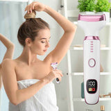 5-in-1 Electric Hair Trimmer with LED Display, Women's Body Shaver for Nose, Eyebrow and Underarm Hair Removal In Australia - Darrahopens