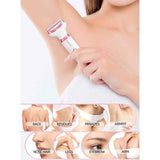 5-in-1 Electric Hair Trimmer with LED Display, Women's Body Shaver for Nose, Eyebrow and Underarm Hair Removal In Australia - Darrahopens