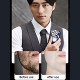 Mini Triple-Head Electric Shaver, IPX7 Full-Body Washable Rechargeable Men's Razor, Father's Day Gift—Black In Australia - Darrahopens