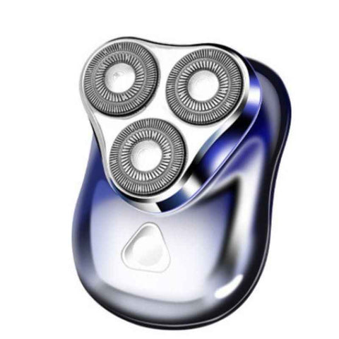 Mini Triple-Head Electric Shaver, IPX7 Full-Body Washable Rechargeable Men's Razor, Father's Day Gift—Blue In Australia - Darrahopens
