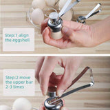 Food Grade Stainless Steel Egg Cutter, Manual Egg Shell Opener For Raw Egg Glutinous Rice Egg, Separator Tool In Australia - Darrahopens