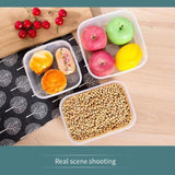 3-Pack Food-Grade PP Airtight Food Storage Containers, Microwave-Safe, Leak-Proof for Refrigerator, Fruit, and Meat—Rectangular