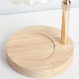 Timed Dimmable Candle Warmer Lamp, Wooden Base Adjustable Aroma Lamp, Candle Not Included—Green In Australia - Darrahopens