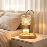 Textured Adjustable Timed Dimmable Candle Warmer Lamp, Aroma Table Lamp, Holiday Gift, No Candle Included