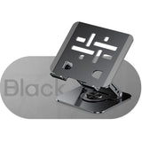 Laptop Stand, Thick Dual-Arm Height-Adjustable Cooling Riser, Compatible with Laptops Up to 17.3 Inches—Black