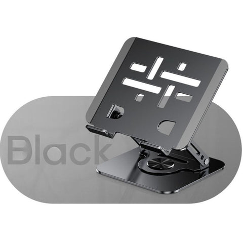 Laptop Stand, Thick Dual-Arm Height-Adjustable Cooling Riser, Compatible with Laptops Up to 17.3 Inches—Black