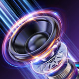 RGB Bluetooth 5.3 Speaker, Dual Speakers with 360° Surround Stereo Sound, FM Radio Included—Pink In Australia - Darrahopens