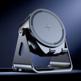 Dual-Mode Magnetic Induction Phone Stand Bluetooth Speaker, Rotatable Multifunctional Desktop Audio Speaker—White