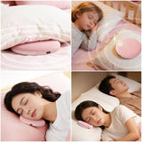 Ultra-Thin Bedside Bluetooth Speaker, White Noise Sleep Aid Speaker with 3-Step Timer—Pink
