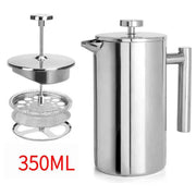 304 Stainless Steel French Press Coffee Maker, Household Hand-Brew Coffee Pot, Tea Filter Pot—350 mL In Australia - Darrahopens