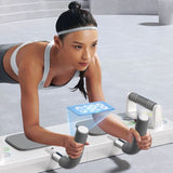 Multifunctional Push-Up Board, Smart Timing & Counting, Home Workout Board with Resistance Bands—Black